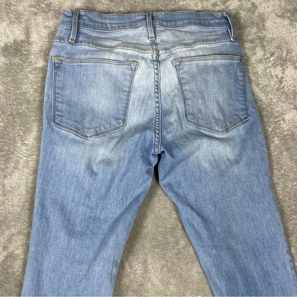 Frame Jeans Womens 27 Le High Skinny Shredded Chewed Raw Hem Distressed Punk 90s - Picture 8 of 12